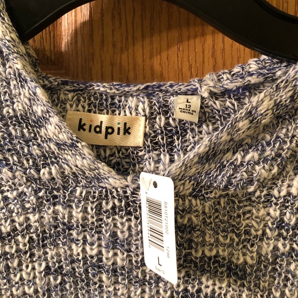Kidpik Girls Blue Sweater size 12 NWT - Picture 2 of 4